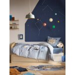 Lit gigogne 80x200cm avec rangement yel blanc