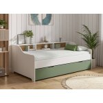 Lit gigogne avec rangement achille vert