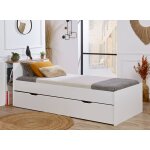 Lit gigogne avec rangements milor blanc Lit gigogne avec rangements milor blanc