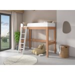 Lit mezzanine harmonie blanc & h�tre massif