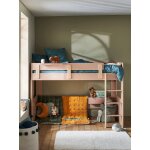 Lit mezzanine mi - hauteur enfant everest rose
