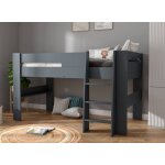Lit mi - hauteur london anthracite