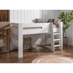 Lit mi - hauteur london blanc