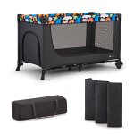 Lit parapluie 2 en 1, lit bb voyage de la naissance jusqu  15 kg black