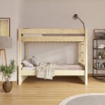 Lit superpos� bois massif elora bois naturel