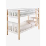 Lit superpos enfant volutif en lits jumeaux blanc