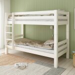 Lit superpos� h160 s�parable extra - solide en bois massif hercule blanc