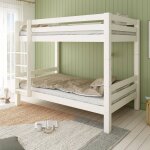 Lit superpos� h175 s�parable extra - solide en bois massif hercule blanc