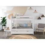 Lit superpos� s�parable 3 places milo blanc