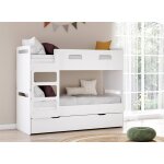 Lit superpos� s�parable f�ro� 3 places blanc