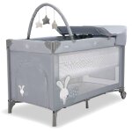 Lit de voyage complet grey bunny gris