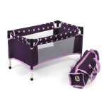 Lit de voyage pour poup�es violet