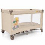 Lit de voyage smooth animalia beige