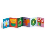 Livre accordon nature my tummy book livre d veil pour bb recto - verso avec miroir multicolore