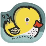 Livre de bain canard jaune, blanc, bleu