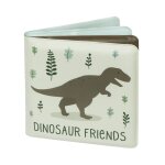 Livre de bain pour enfant nos amis dinosaures vert