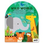 Livre de coloriage avec autocollants - animaux sauvages multicolor