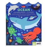Livre de coloriage avec autocollants - ocan multicolor
