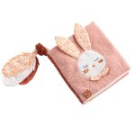 Livre d'�veil en polyester - esmee rose