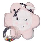 Livre d'eveil en polyester - miss fleur de lune rose