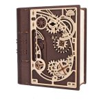 Livre des secrets en bois � construire bo�te m�canique 3d avec combinaison et compartiment cach� brown ...