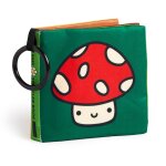 Livre en tissu pour poussette nature baby crinkle livre sensoriel pour bb 8 pages multicolor