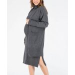 Long cardigan de grossesse en cachemire laurie anthracite Long cardigan de grossesse en cachemire laurie anthracite