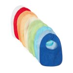 Lot de 10 bavoirs bb en coton impermable 10x multicolore