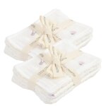 Lot de 12 lingettes lavables coton bio colibri