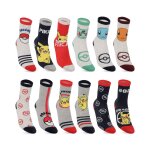 Lot de 12 paires de chaussettes rouge / jaune / gris / bleu / blanc Lot de 12 paires de chaussettes rouge / jaune / gris / bleu / blanc
