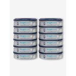 Lot de 12 recharge pour poubelle � couches dress up bleu et blanc