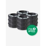 Lot de 12 recharges pour poubelles � couches tec et twist & click sangenic en plastique recycl� gris