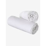 Lot de 2 al�ses microfibre ultra absorbantes blanc