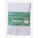 Lot de 2 alèses microfibre ultra absorbantes blanc Lot de 2 alèses microfibre ultra absorbantes blanc