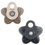 Lot de 2 anneaux de dentition rfrigrants toiles gris