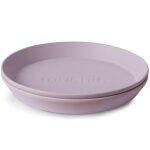 Lot de 2 assiettes rondes lilas