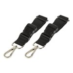 Lot de 2 attaches poussette universelles pour sac � langer noir
