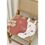 Lot de 2 barboteuses bloomer b�b� en gaze de coton arizona ecru