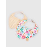 Lot de 2 bavoirs bandana coton pour b�b� multicolore