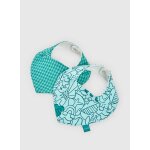 Lot de 2 bavoirs bandana coton pour b�b� multicolore