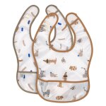 Lot de 2 bavoirs extra large little mateys multicolore