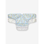 Lot de 2 bavoirs manches longues l�ssig bleu glacier