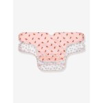 Lot de 2 bavoirs manches longues l�ssig little forest lapin - rose + b
