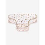 Lot de 2 bavoirs manches longues l�ssig little mateys orange �pic�e