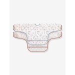 Lot de 2 bavoirs manches longues l�ssig tiny farmer mouton - blanc