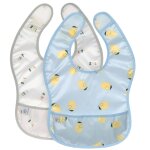 Lot de 2 bavoirs � poche happy fruits citron multi - coloured