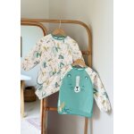 Lot de 2 bavoirs tablier manches longues oscar ecru