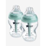 Lot 2 biberons 260ml anti - colique transparent