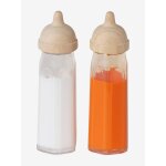 Lot de 2 biberons magiques pour poupon en bois fsc® bois Lot de 2 biberons magiques pour poupon en bois fsc® bois