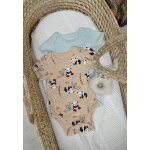 Lot de 2 bodies b�b� manches courtes bento vert